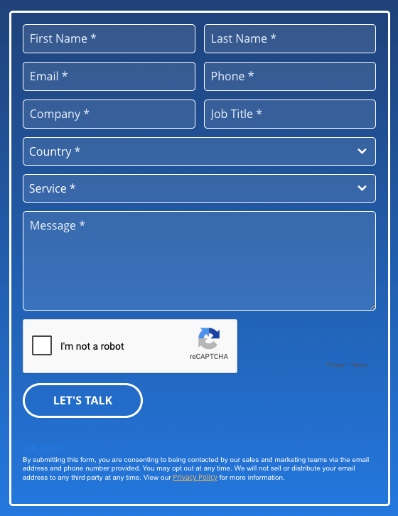 EBQ Contact Form
